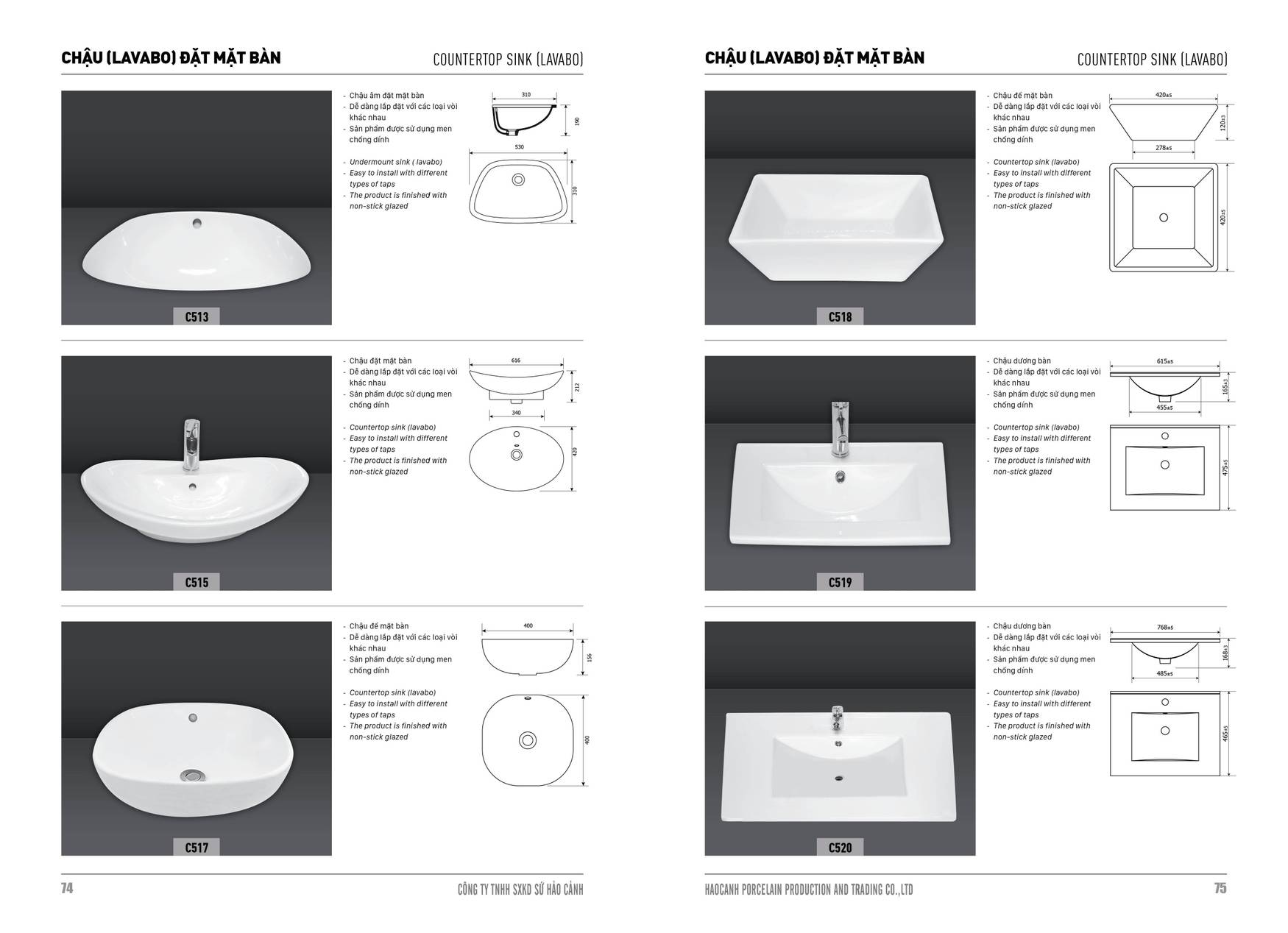 Bảng giá và Catalogue Thiết bị vệ sinh Hảo Cảnh HC mới nhất 2025 /Page 38
